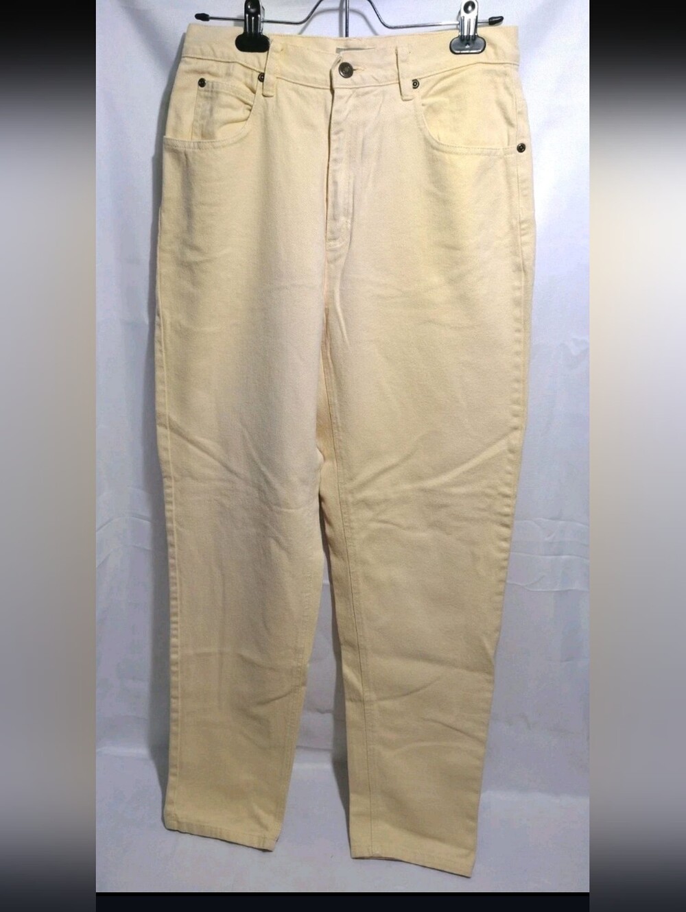Liz Claiborne 90s Yellow VTG Classic Original Mom Jeans 10R 100% Cotton 28"x30"